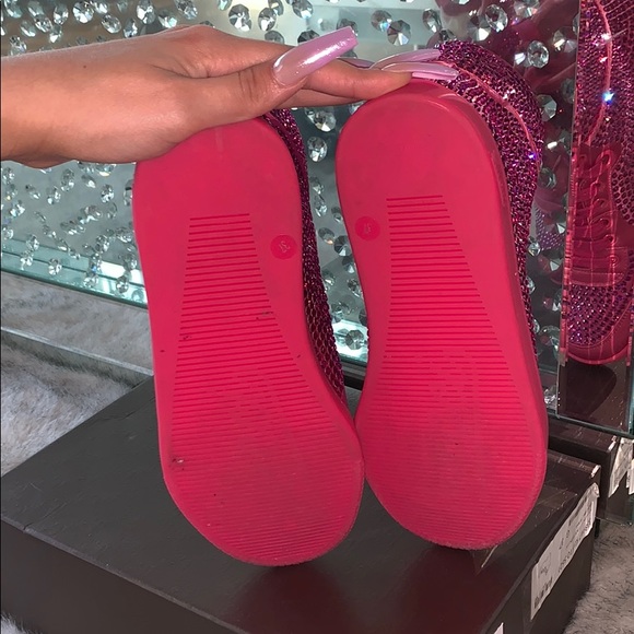 GUCCI PINK HIGH TOPS 37 - Picture 4 of 5